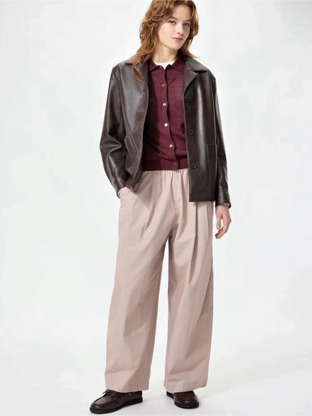 NWT Uniqlo Cotton Volume Easy Pants
